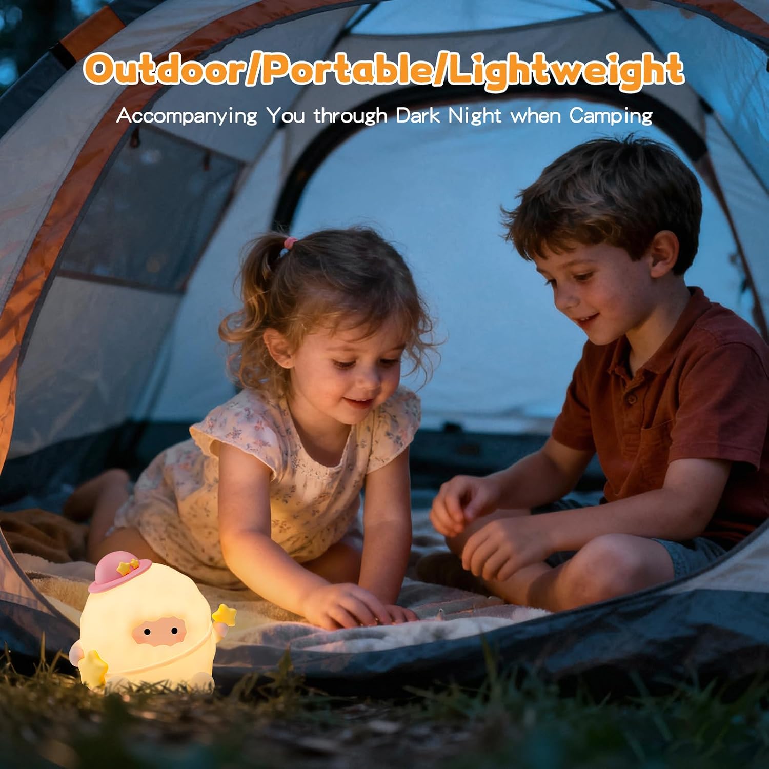 Baby Night Light, Touch Control Rechargeable Nursery Lamp with Dimmable Soft Light, Portable 3 Brightness Level and 7 Colors LED…