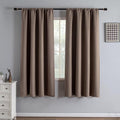 Igemaeve Blackout Curtains 72 Inch Length 2 Panels Set, Black Out Curtains for Bedroom 72 Inch Long, Rod Pocket Energy Saving Room Darkenin…