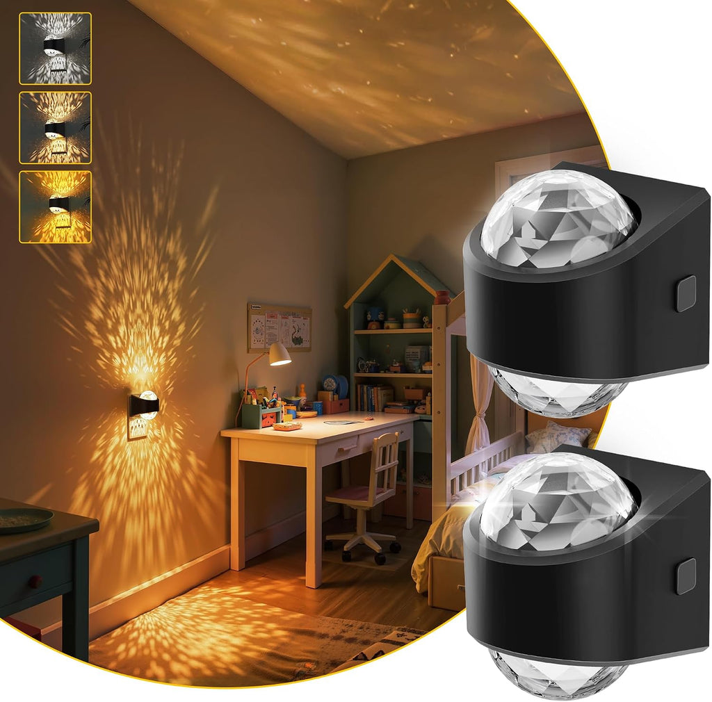 L LOHAS LED Night Lights Plug into Wall 2 Pack, Night Light for Kids with Dusk to Dawn Sensor,1600K/3000K/5000K Projector Light for Kids…