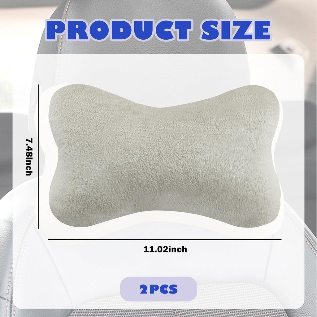 2PCS Car Headrest Pillow, Soft & Comfortable Car Neck Pillow for Driving Fatigue Relieve, All-Season Universal Cars Head Rest Pillows…