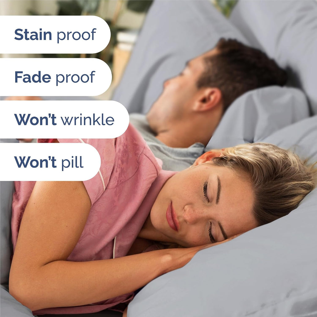 Split King 7 Piece Sheet Set - Comfy, Breathable & Cooling - Soft Hotel Luxury Bedding for Women, Men, Kids, Teens & Children - 1 Flat &…