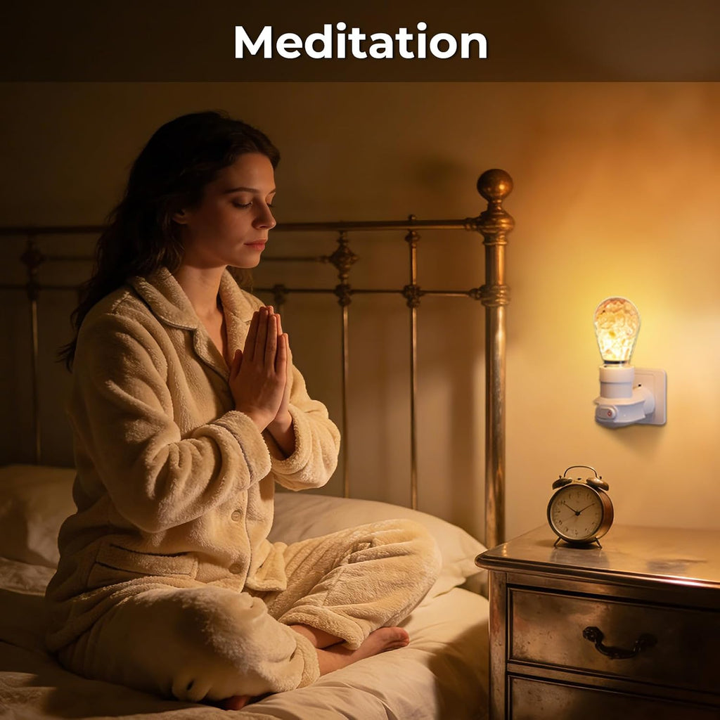 Zuria Zuria Plug-in Crystal Healing Night Light with Switch, Spiritual Crystals Lamp Plug-into Wall Soft White 3000K Plug in Healing…