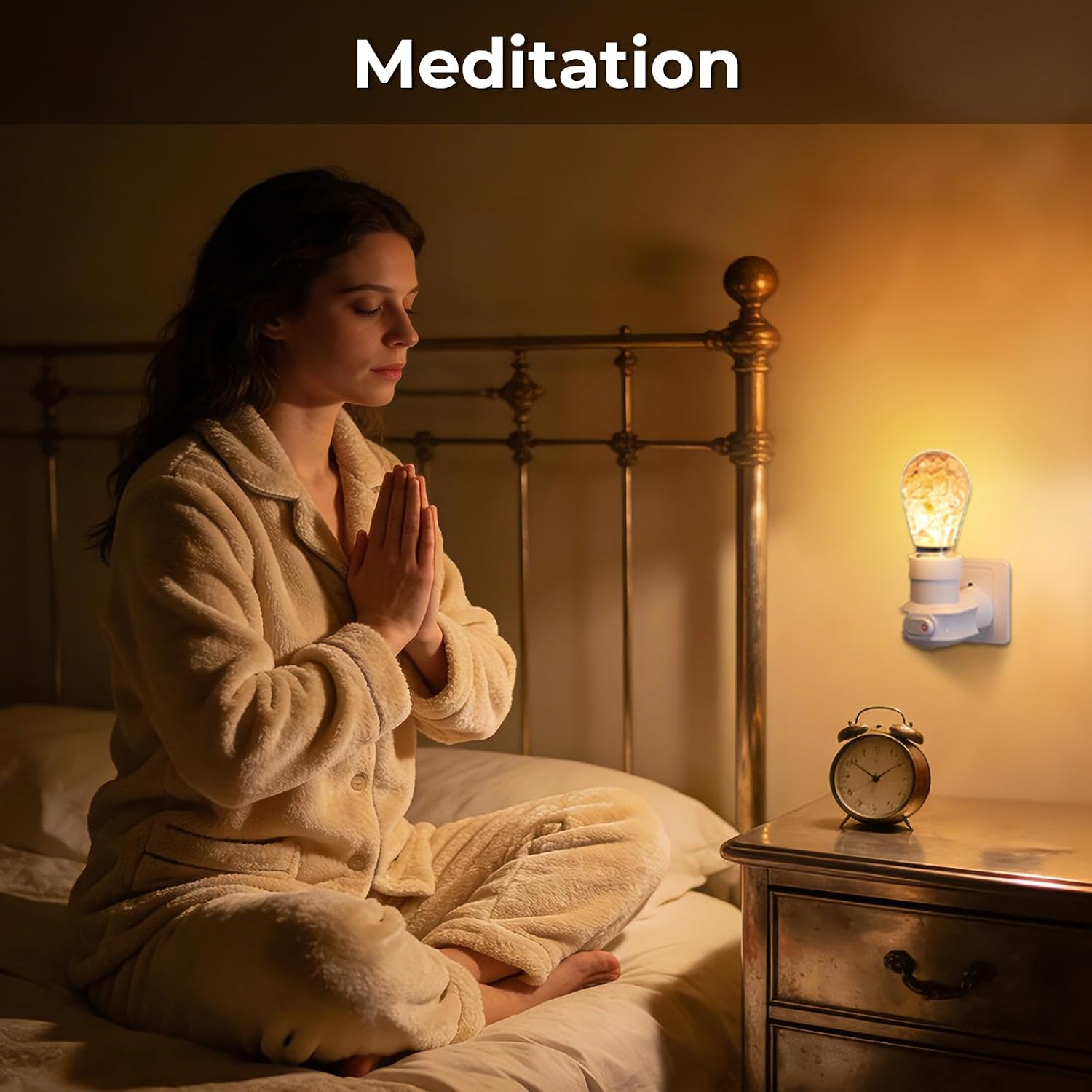 Zuria Zuria Plug-in Crystal Healing Night Light with Switch, Spiritual Crystals Lamp Plug-into Wall Soft White 3000K Plug in Healing…
