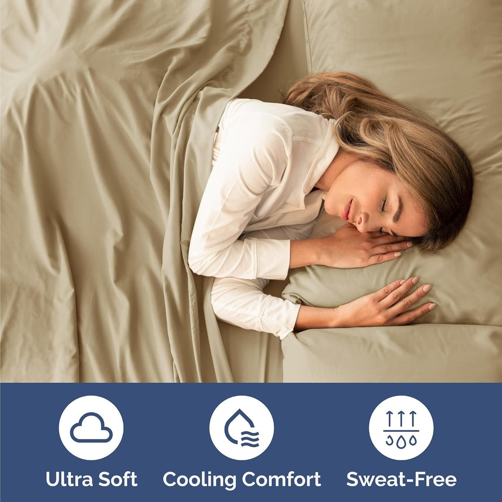 Queen 6 Piece Sheet Set - Comfy, Breathable & Cooling - Hotel Luxury Bedding for Women, Men, Kids, Teens and Children - 1 Flat & 1 Fitted…