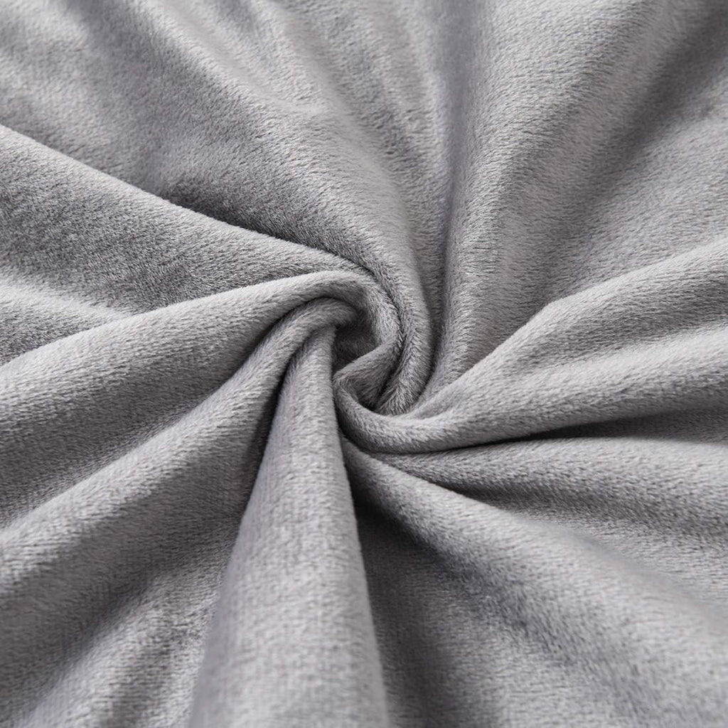 uwkcy Velvet Body Pillow Cover/Case Pillowcase with Hidden Zipper, Soft and Cozy, Zippered Flannel Body Pillow Case (20 x 48 Inch, Grey, 1-P…