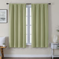 Gwine Blackout Curtains for Living Room 63 Inch Long, Thermal Insulated Window Treatment Black Out Curtains for Bedroom Decor with Rod…