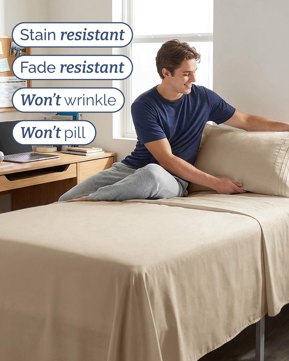 Twin XL Size 3 Piece Sheet Set - Comfy Breathable & Cooling Sheets - Hotel Luxury Bed Sheets for Women & Men - Deep Pockets, Easy-Fit…