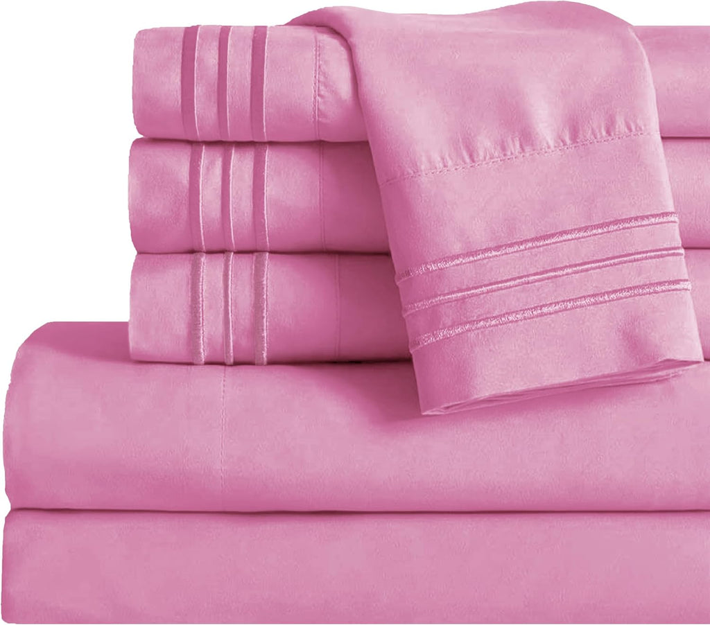 MocassiLuxuryBedding Mocassi Twin Sheet Set - Luxury Hotel 1800 Premier Bedding Sheets & Pillowcases - Ultra Soft Breathable & Cooling Bed…