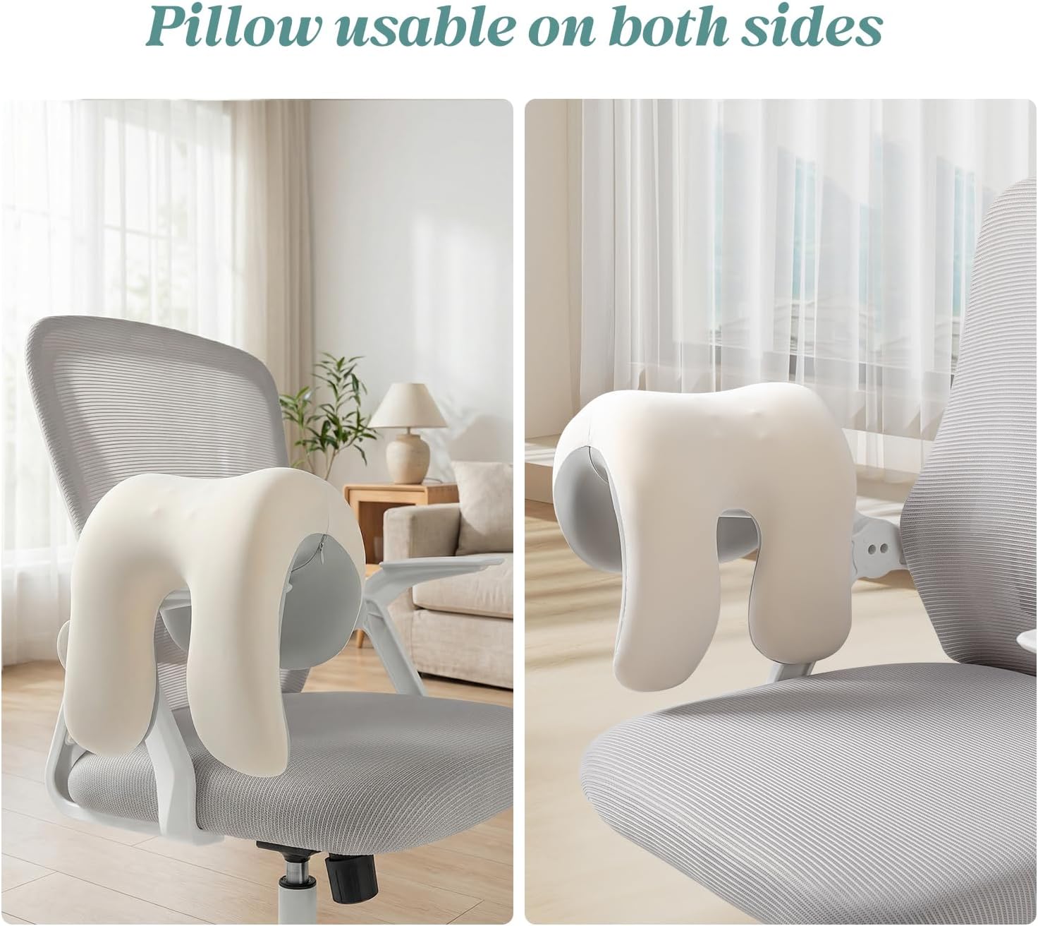 SheRest Office Chair Neck Pillow, Memory Foam Ergonomic Nap Pillow Office Chair Headrest Accessory, Neck Support Pillow Ideal for Office…