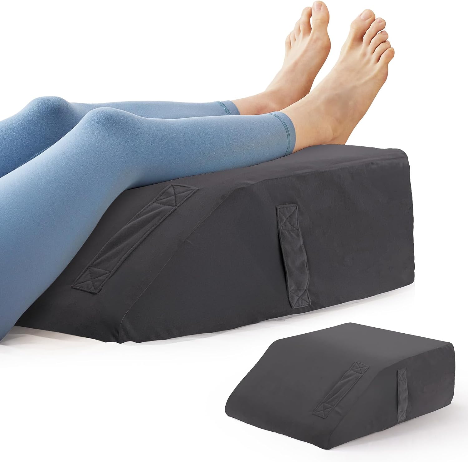 EnjoyaBetterLifeFromHere BIEEZZK Leg Pillow Elevation Blood Circulation, Leg Elevating Pillows for After Surgery, Sleeping, Memory Foam Wed…