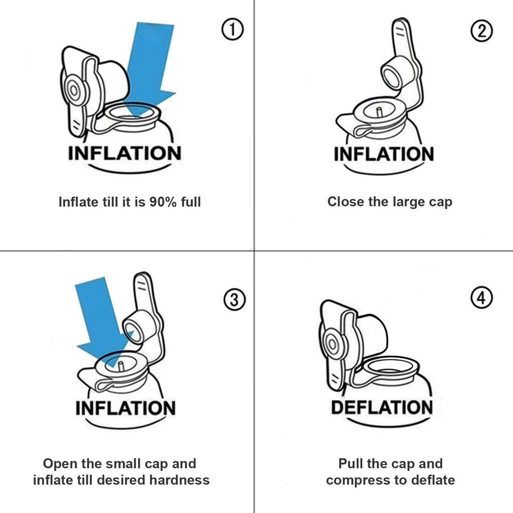 USHMA Inflatable Wedge Pillow, Portable Travel Wedge Pillow, Fast Inflation & Deflation Inflatable Wedge Pillows for Travel, Blow Up…