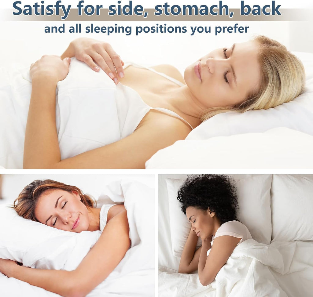 CozyLux Pillows Queen Size Set of 4, Cooling Hotel Quality Bed Pillows with Soft Down Alternative Fill for Side Back and Stomach Sleepers -…