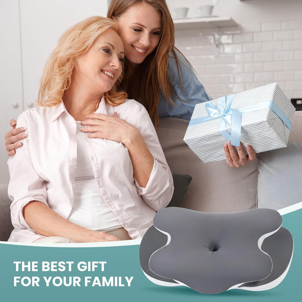 Jinxia Cervical Neck Pillow, Ergonomic Memory Foam Pillows for Neck with Breathable Pillowcase, Adjustable Contour Neck Support Pillow for…