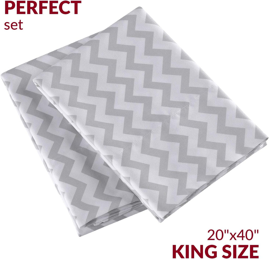 Mellanni Pillow Cases - Luxury, Extra Soft, Cooling Pillow Covers - 2 PC Iconic Collection Pillowcases - Envelope Closure (King 20" x 40",…