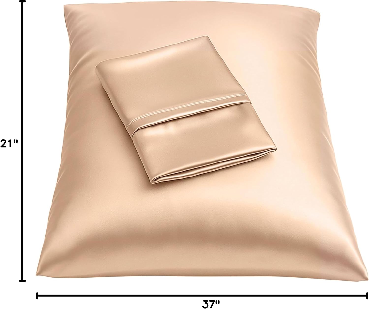 Blissford Satin Pillowcase with Zipper, for Hair and fabric comfort, Feels Soft and Cool Like a Silk Pillowcase, Satin Pillow Cases 2…