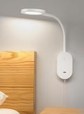 deeloop Wall Mounted Reading Light, Book Lights with USB Output, Reading Lamps for Bed Headboard in 4 Hours Auto-Off, Touch Control Wall…