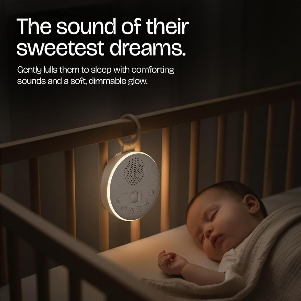 CYMRIX White Noise Machine for Baby & Adults with 21 Relaxing Sounds & Adjustable Night Light, Rechargeable & Portable for…