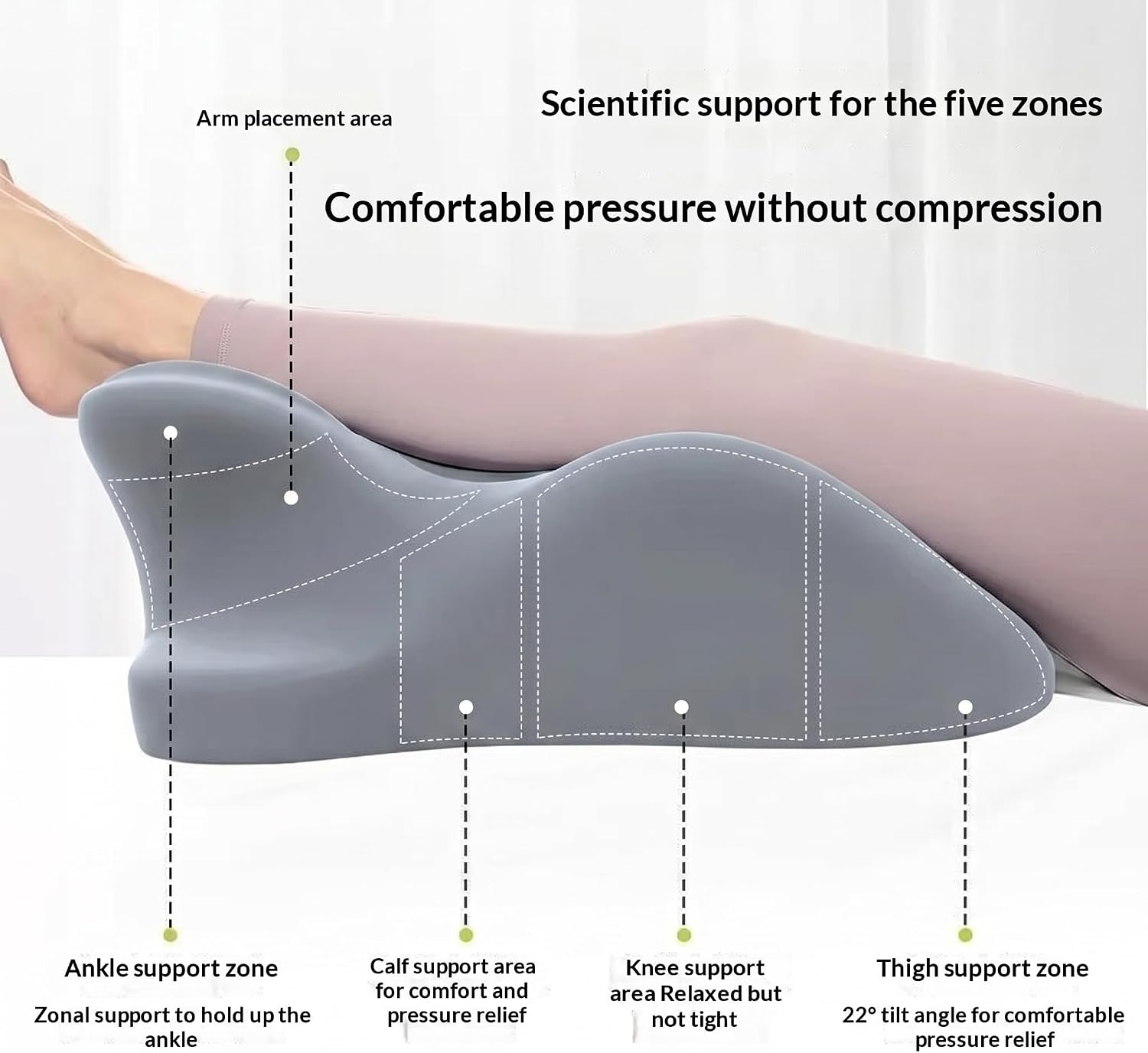 Ergonomic Prone Pillow for Stomach Lying, Multi-Angle Face Down Pillow for Reading in Bed & Phone Use, Breathable Comfortable Support…