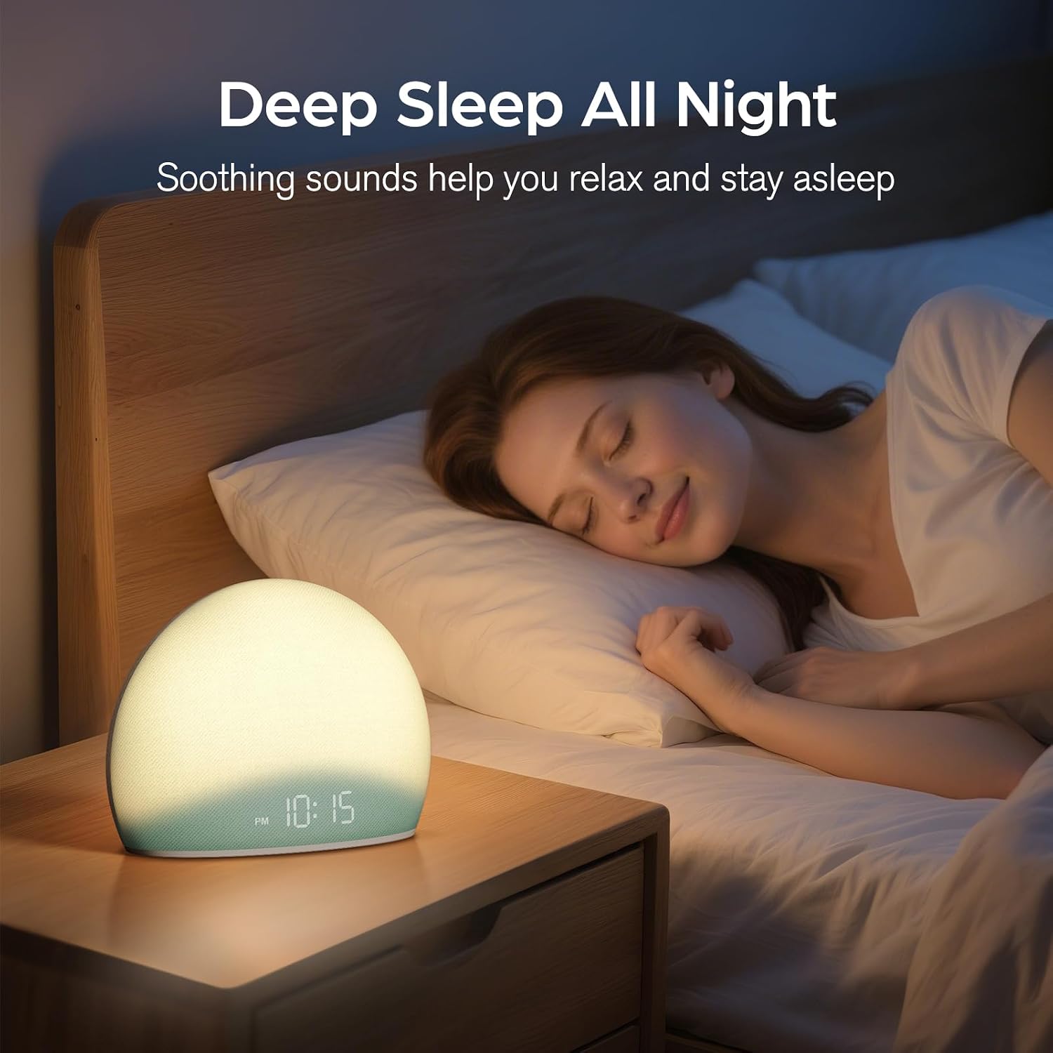 HOUSBAY Sunrise Alarm Clock, White Noise Sound Machine for Bedroom | Natural Wake-Up Light with Gentle Alarm Sounds, 20 Soothing Sleep…
