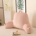 Pajeo Aesthetic Reading Pillow for Bed, Soft Faux Fur Sitting Pillow with Arms for Gaming & Lounging, Oeko-TEX Certified Plush Backrest Pillo…
