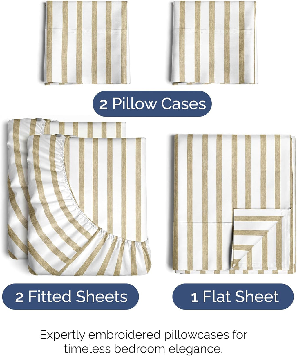 Split King Size 5 Piece Sheet Set - Comfy Breathable & Cooling Sheets - Hotel Luxury Bed Sheets for Women & Men - Deep Pockets, Easy-Fit…