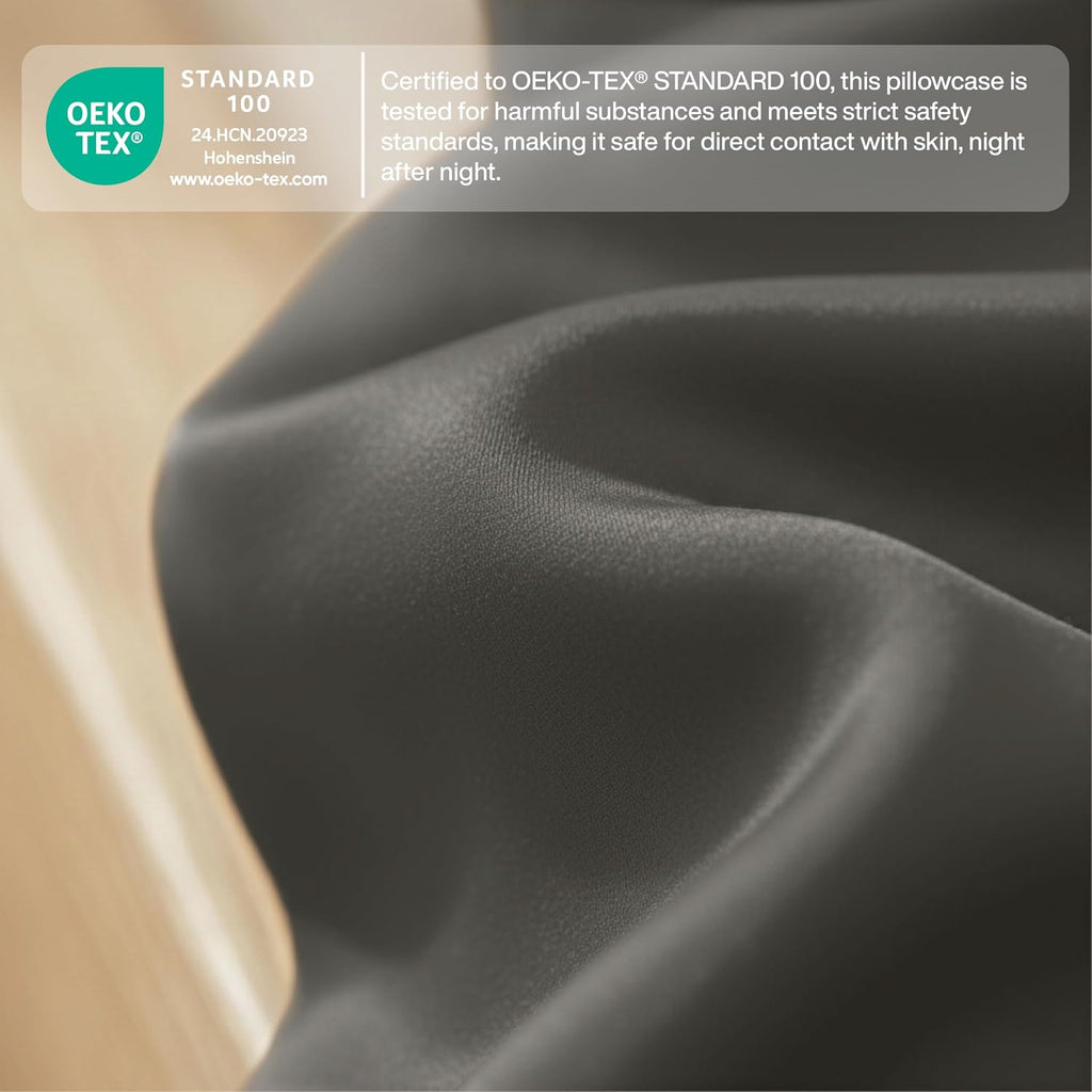 Queensbay Standard Pillow Cases Set of 2, Microfiber Cooling Pillowcases, Soft Breathable Envelope Closure Pillow Covers, Wrinkle Free Easy…