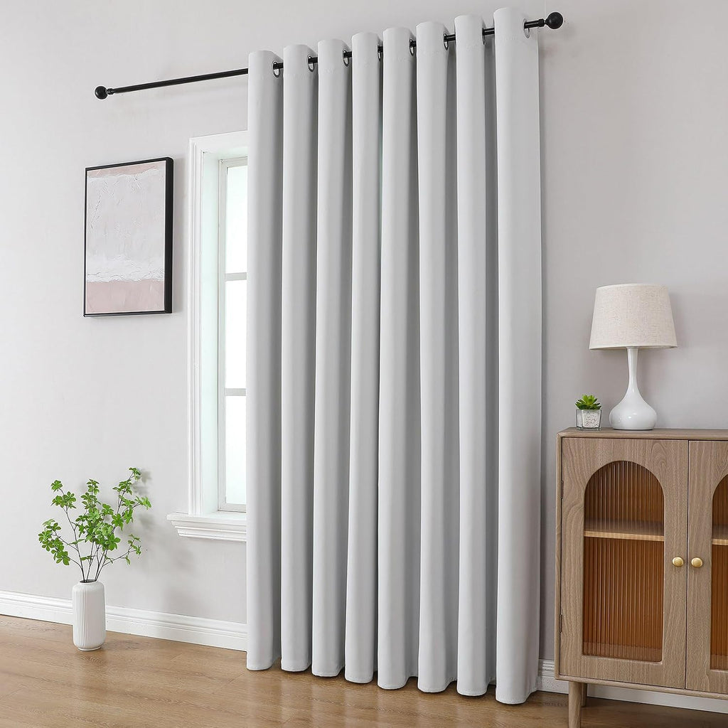 Cucraf Blackout Curtains 84 inch Length 2 Panels Set, Room Darkening Drapes for Living Room Bedroom, Thermal Insulated Light Blocking Gromm…