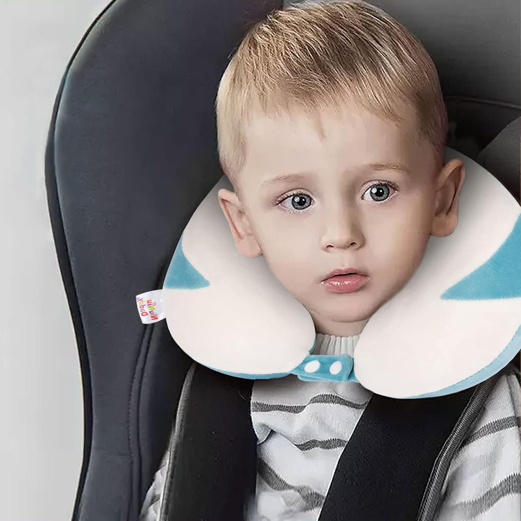 NiuniuDaddy Niuniu Daddy Penguin Kids Travel Pillow - Soft Memory Foam Portable Neck Pillow for Long Trip by Airplane, Car, Train Essential…