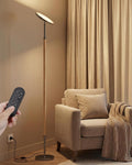 JOOFO Wood Torchiere Floor Lamp, Super Bright Stepless Dimmable LED Uplight Standing Lamp with Remote Adjustable Color Temperature…