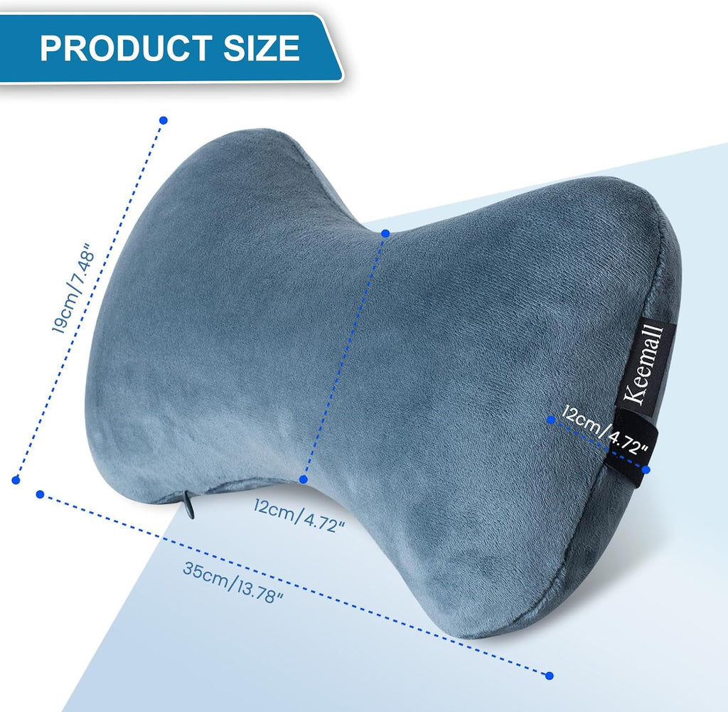 Keemall Inflatable Car Neck Pillow Driving, Blow Up Car Headrest Pillow for Car, Inflatable Travel Pillow for Camping, Neck Support for…