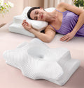 Emircey Dream Without Pain Cervical Neck Pillow for Sleeping, Ergonomic Side Sleeper Pillows for Adults, Cooling Orthopedic Pillow for Neck…