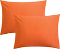 FLXXIE Pillow Cases Standard Size, Soft Microfiber Pillow Covers with Envelope Closure, Wrinkle, Stain Resistant Pillowcases, 2 Piece…