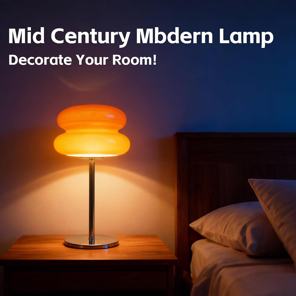 Bedroom Mushroom lamp, Medieval Modern Bedside Table lamp for Night Stands, Vintage dimmable Small Lamps, Cute Cool Desk Lamps Home Room…