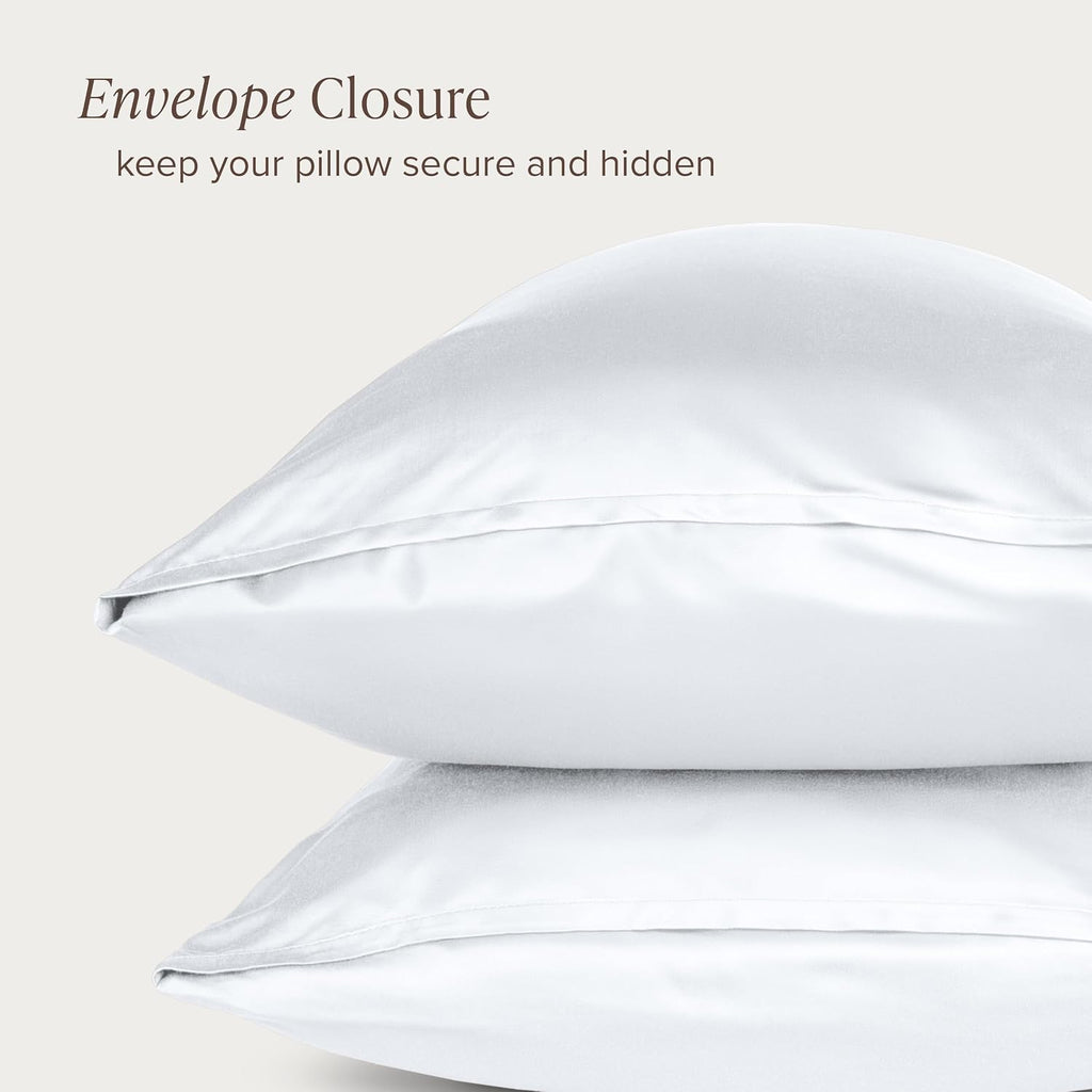 BareHome Bare Home 100% Rayon Made from Bamboo Luxury Body Size Cooling Pillowcase - Breathable - Easy Fit - Soft Bedding & Pillowcase (Bod…