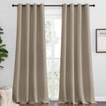Nicetown Taupe Blackout Curtains 90" Long for Office, Dining Room, Guest Room, Sound Reducing Heat and Cold Block Curtain Panels for Modern…