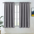 Dwcn Grey Room Darkening Blackout Curtains - Thermal Insulated Privacy Energy Saving Window Curtain Drapes 52 x 54 inch Length, Set of 2 Be…