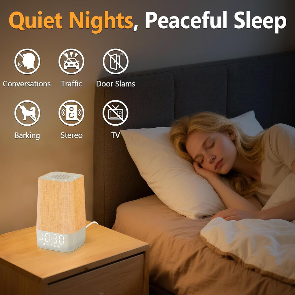 10-60 Mins Simulate Sunrise Alarm Clock: Gentle Wake Up Light Adjustable Brightness, 30-Level Volume, Bright & Loud Enough for Dark…