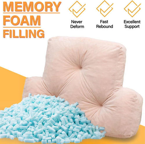 1 MIDDLE ONE Back Pillow for Chair, Memory Foam Lumbar Pillow for Back Support, Back Rest Cushion for Office, Sofa, Couch Sitting…
