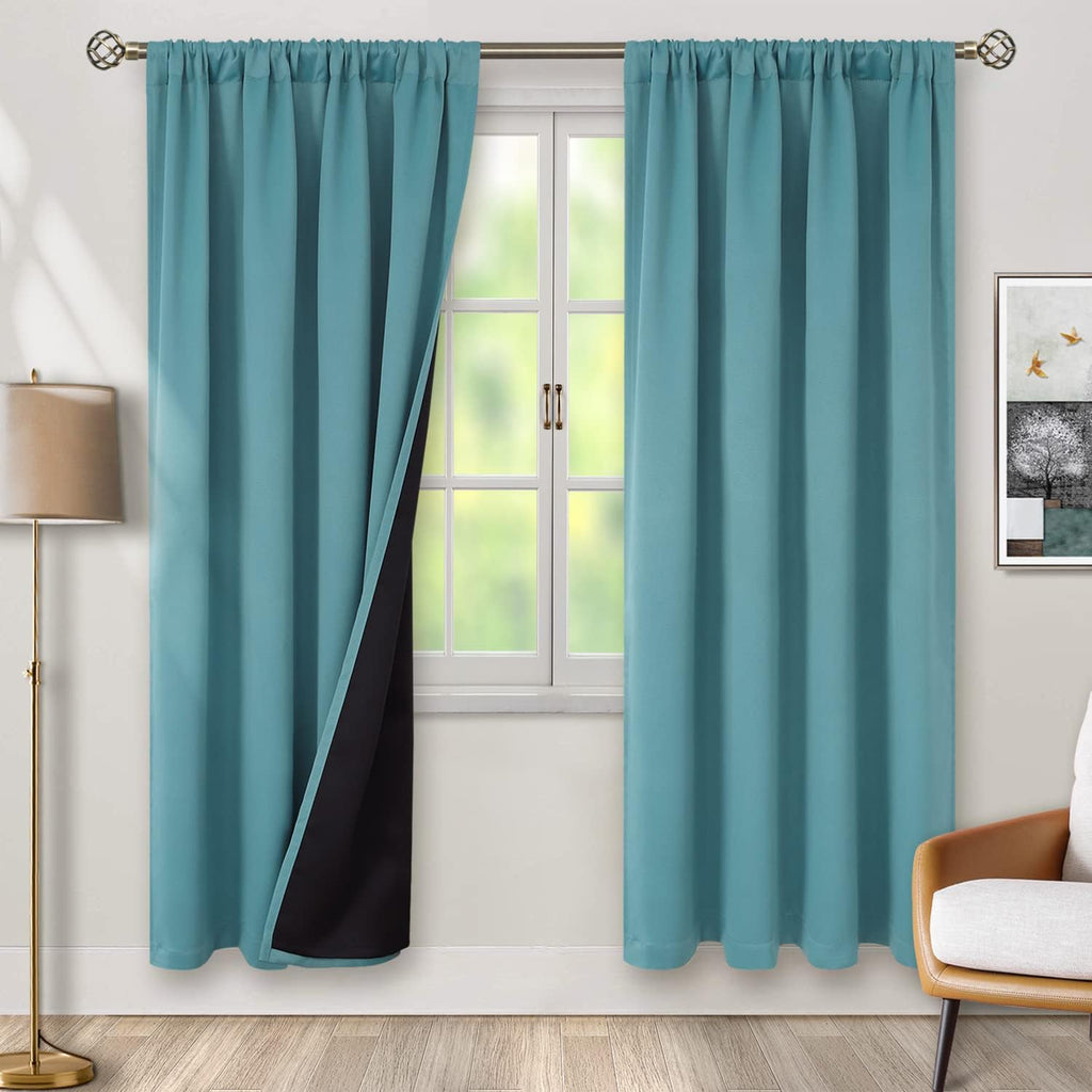BGment Blackout Curtains 84 Inch Length 2 Panels Set for Bedroom, 100% Room Darkening Thermal Insulated Dark Curtains for Living Room…
