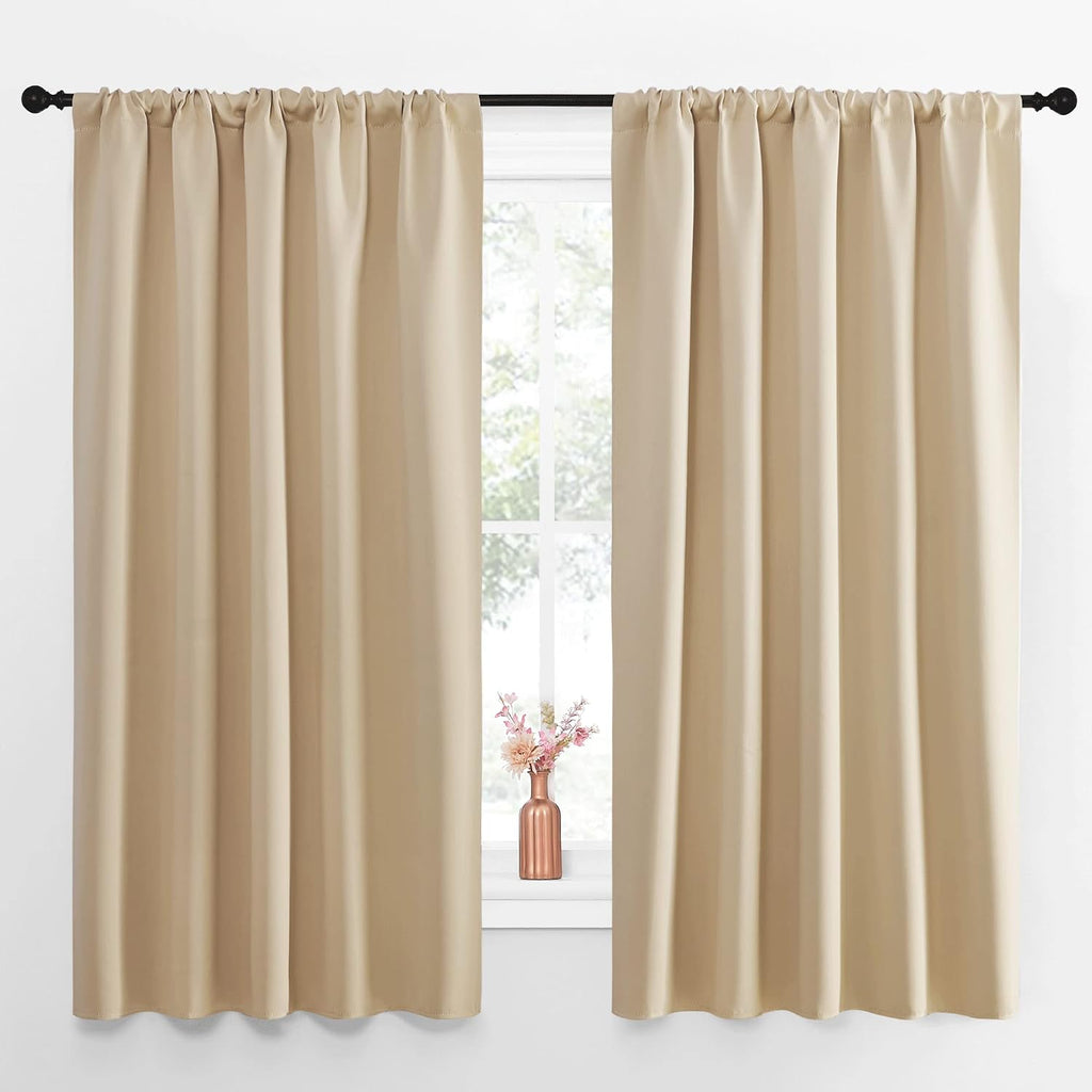 NICETOWN Room Darkening Curtains for Bedroom - Home Decoration Privacy Protection Thermal Insulated Solid Drapes/Draperies for Kitchen…