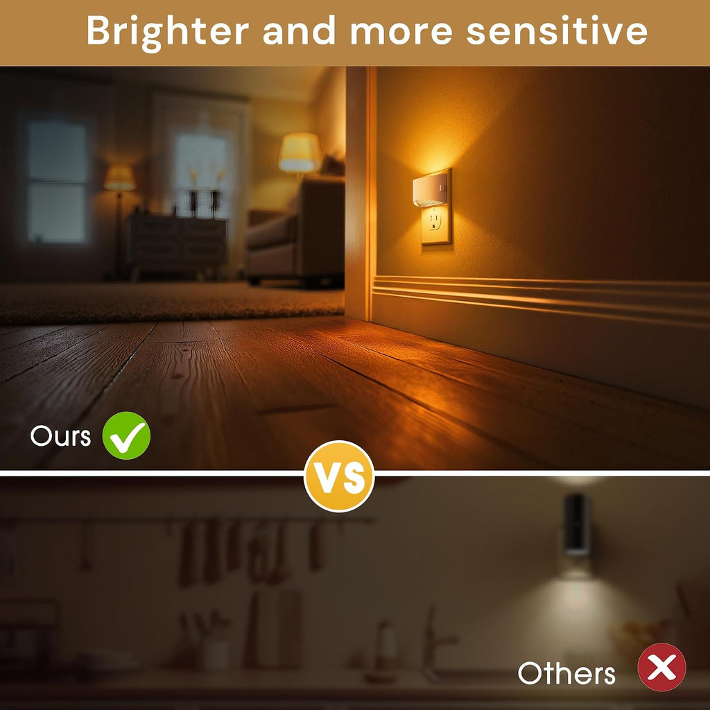 L LOHAS LED Night Lights Plug into Wall with 3CCT Adjustable (1600K/3000K/5000K), 1W Nightlight Plug in wall, Built in Dusk to Dawn…