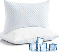 Mislili Cooling Pillows Queen Size Set of 2, Adjustable Firm Shredded Memory Foam Queen Pillow, Queen Size Pillows for Stomach Back Side Sl…