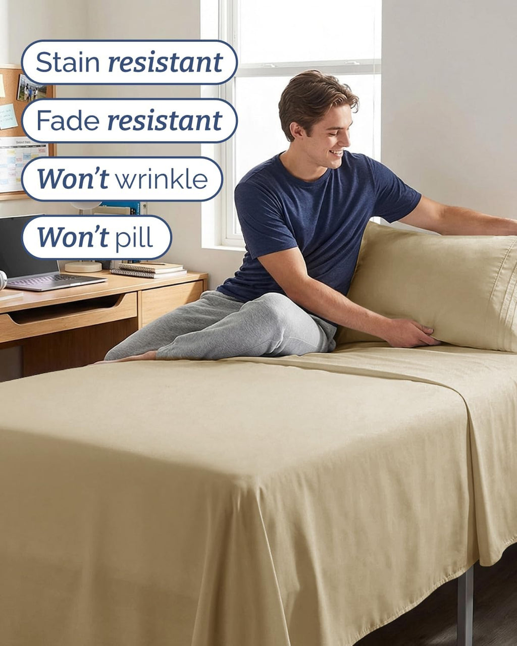 Twin XL Size 3 Piece Sheet Set - Comfy Breathable & Cooling Sheets - Hotel Luxury Bed Sheets for Women & Men - Deep Pockets, Easy-Fit…