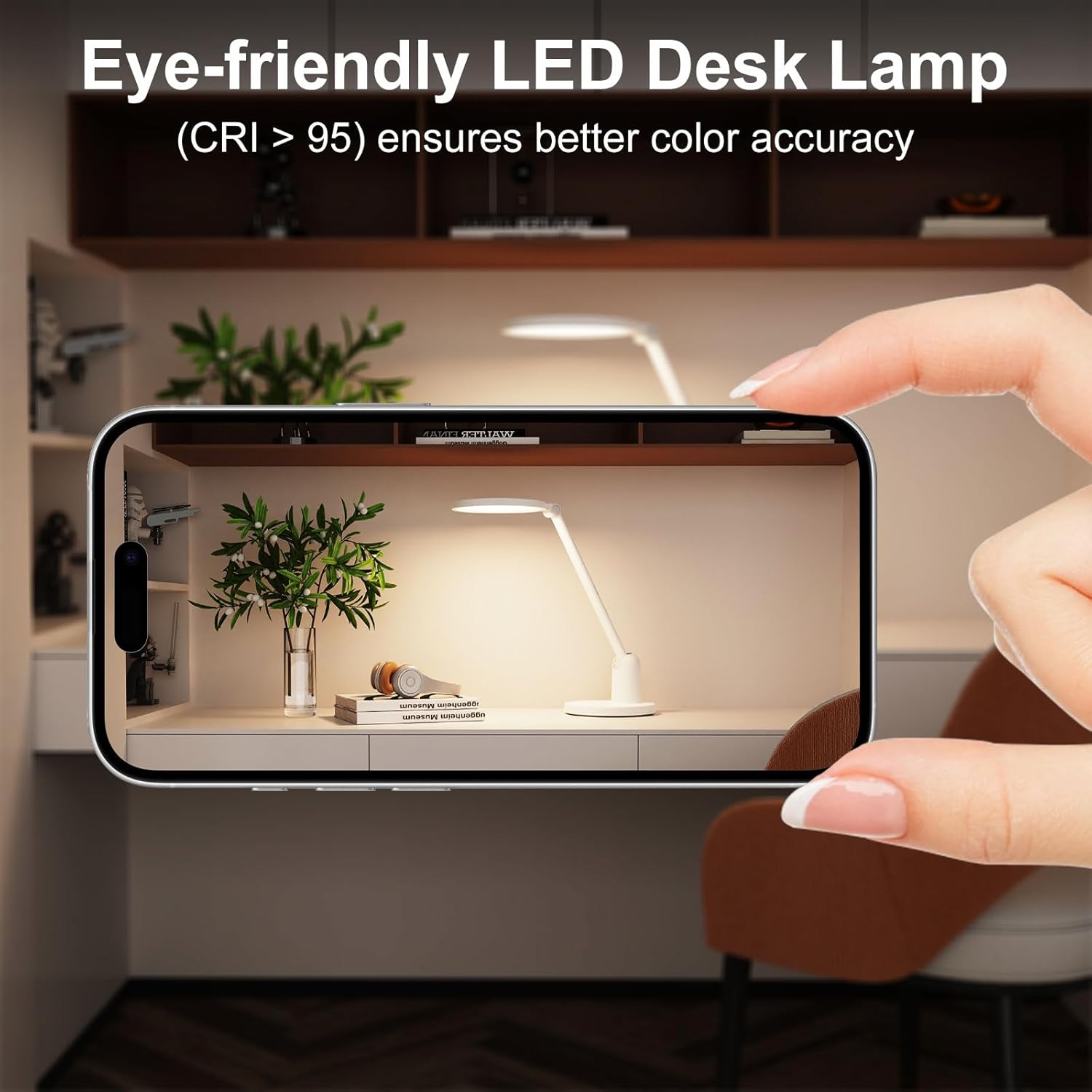 Kitloo Desk Lamps for Home Office with Stable Base, 1000LM Ultra Bright Eye-Caring Desk Light, 3000K-6000K Dimmable Table Lamp with…