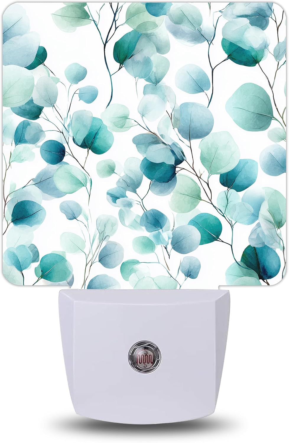 Night Light, Green Eucalyptus Night Lights Plug into Wall Decor for Bedroom Bathroom Hallway Kitchen, Dusk to Dawn Sensor Gift for Women…