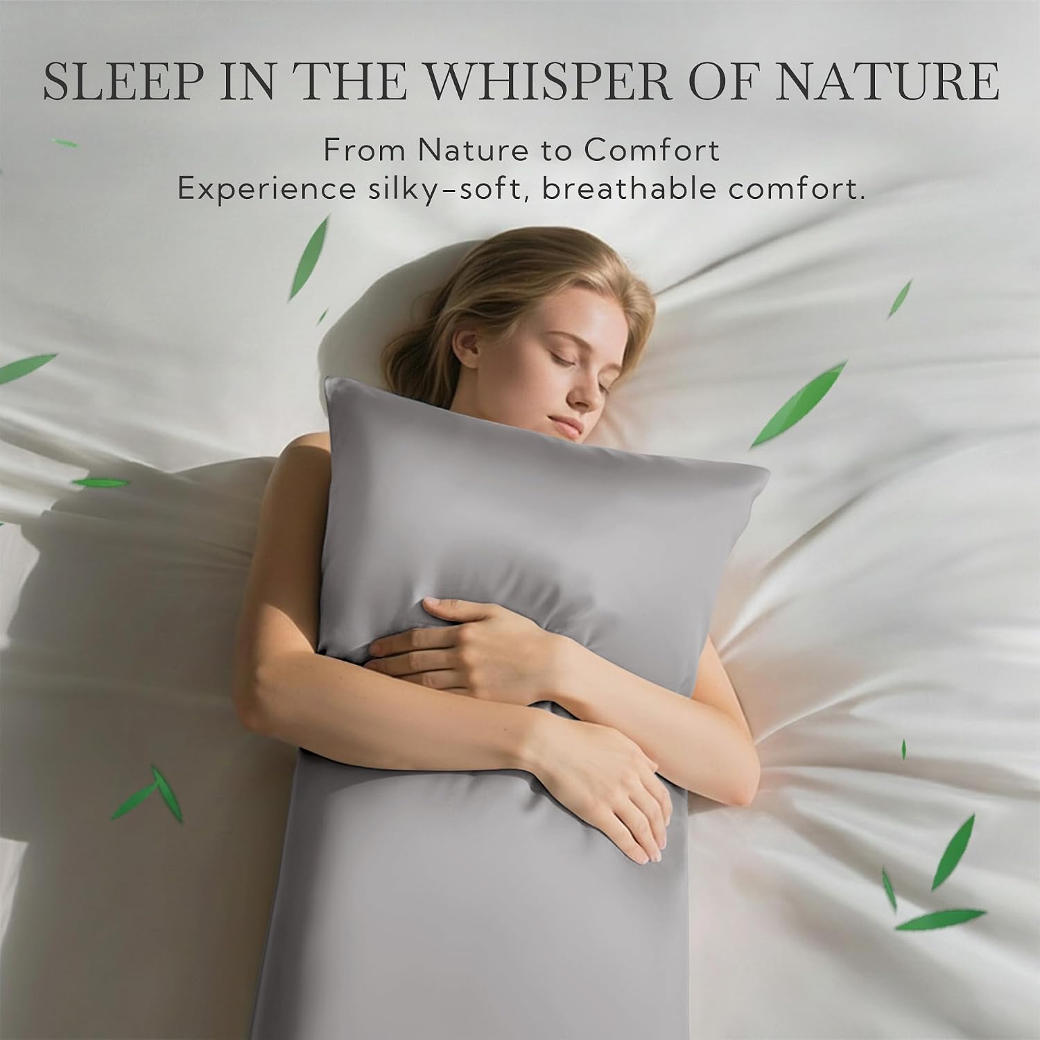 MR&HM King Pillow Cases Set of 2, Cooling Pillow Case for Hot Sleepers 20"x40", Breathable & Moisture Wicking, Soft Envelope Pillowcas…