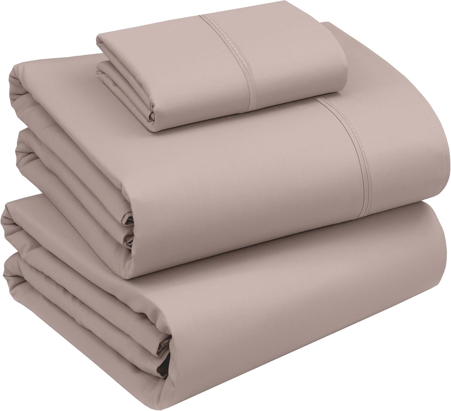 Ruvanti 100% Cotton Percale Sheets Twin Size – Crisp Cooling Bed Sheets for Hot Sleepers, Deep Pocket 16”, Soft Breathable & Durable Hotel-…