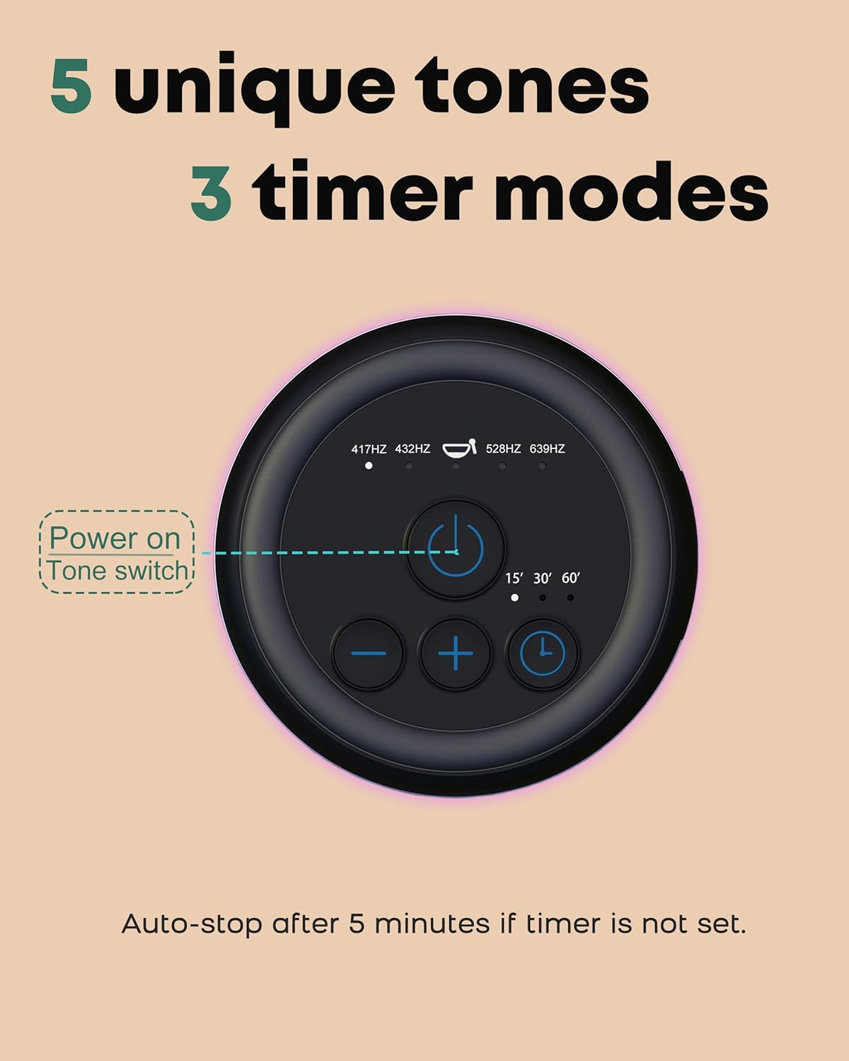 Puvidjutmeditationmachine Meditation Sound Machine, Frequency Generator Instrument, PUVIDJUT Tone Device - Solfeggio Frequencies Bath for Yo…