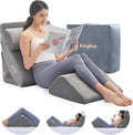 KINGFUN-Anexcitingoption Kingfun 4pcs Orthopedic Bed Wedge Pillow Set for Sleeping, Memory Foam for Sleeping, Breathable Triangle Pillow Wed…