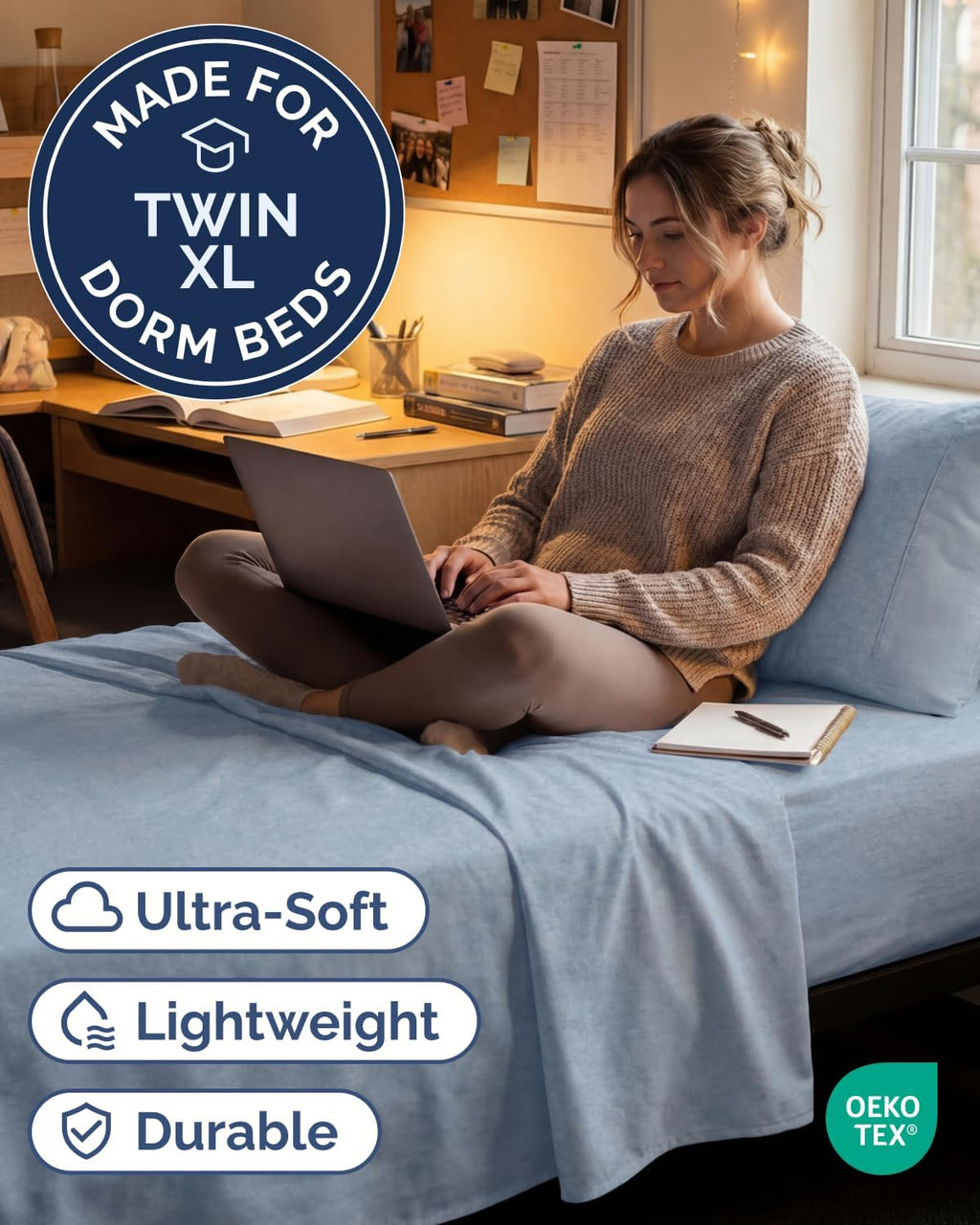 Twin XL Size 3 Piece Sheet Set - Comfy Breathable & Cooling Sheets - Hotel Luxury Bed Sheets for Women & Men - Deep Pockets, Easy-Fit…